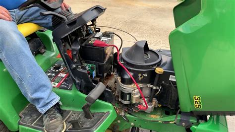 jd 325 / machine dies as soon as started unless seat belt is buckled